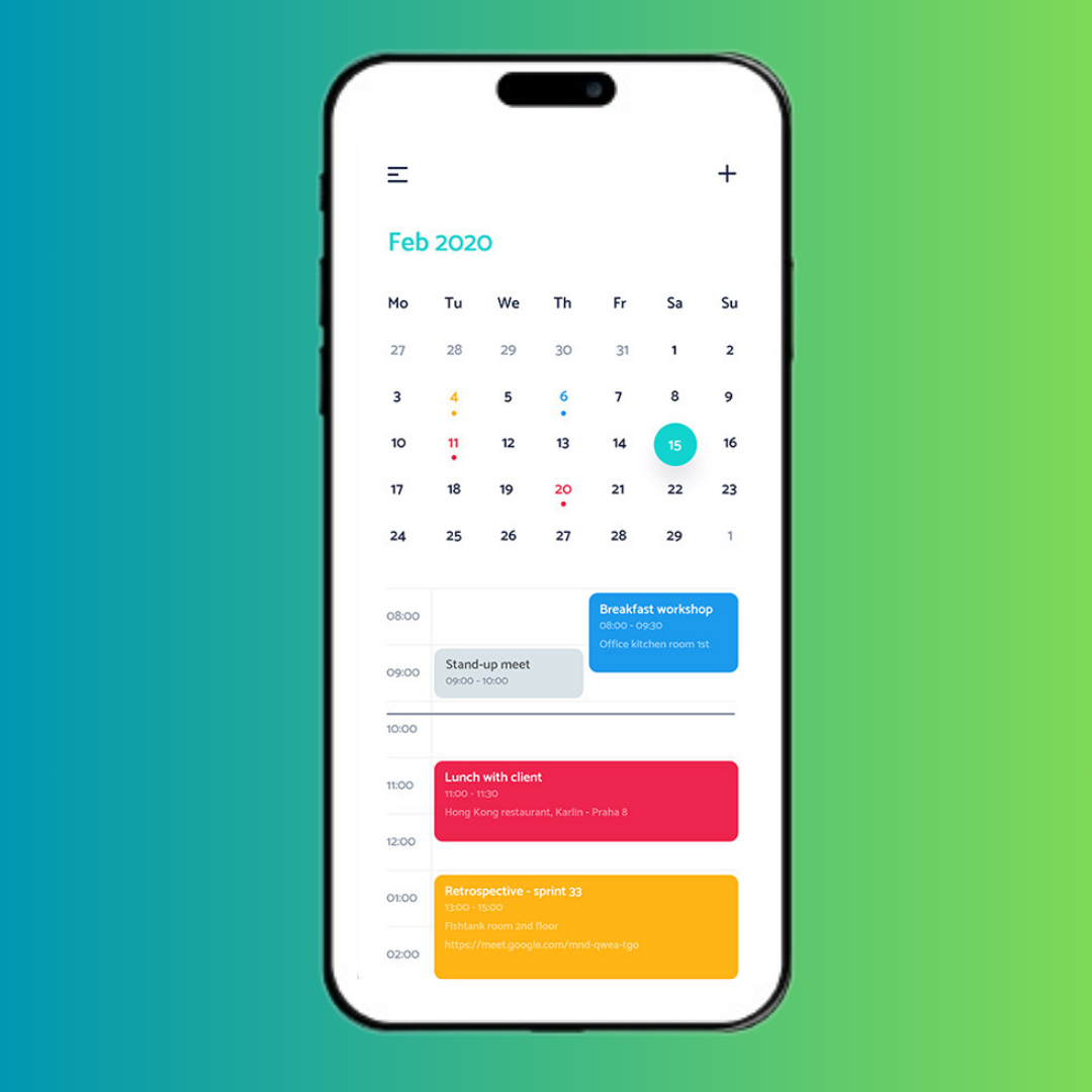 GoApp Drive calendar